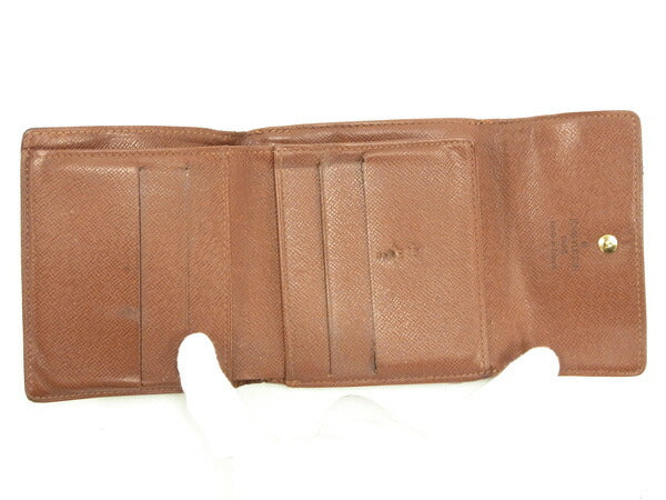 Louis Vuitton Bifold M61652 Porte Monnaie Billets Brown Wallet Case T14993