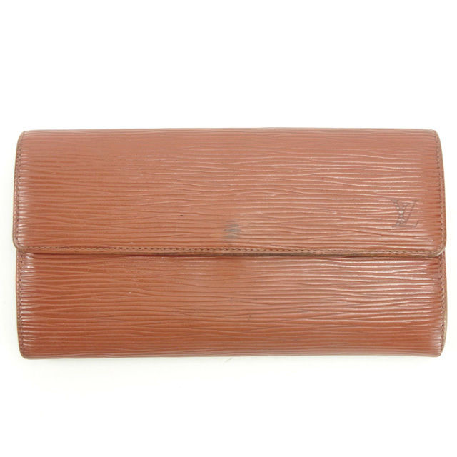 Louis Vuitton Long Purse M63573 Pochette Porto Brown Wallet Case