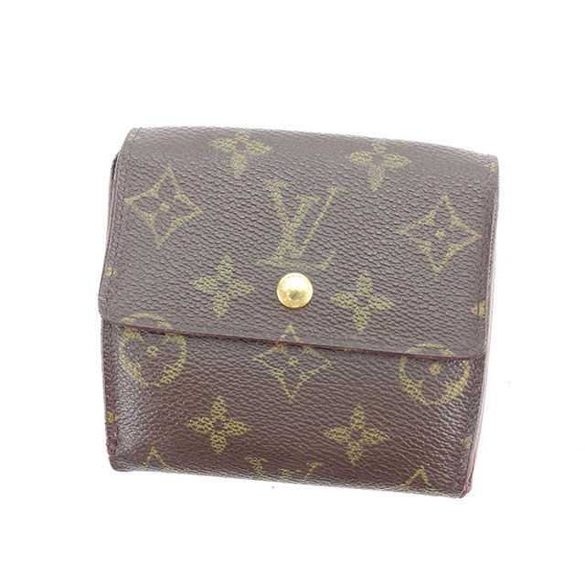 Louis Vuitton Bifold M61652 Porte Monnaie Billets Brown Wallet Case T15360