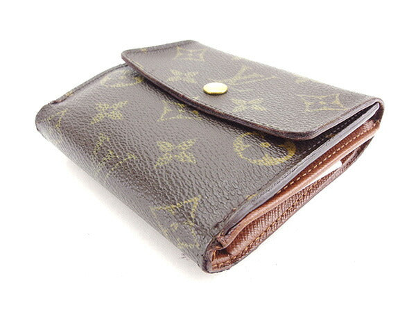 Louis Vuitton Bifold M61652 Porte Monnaie Billets Brown Wallet Case T15360