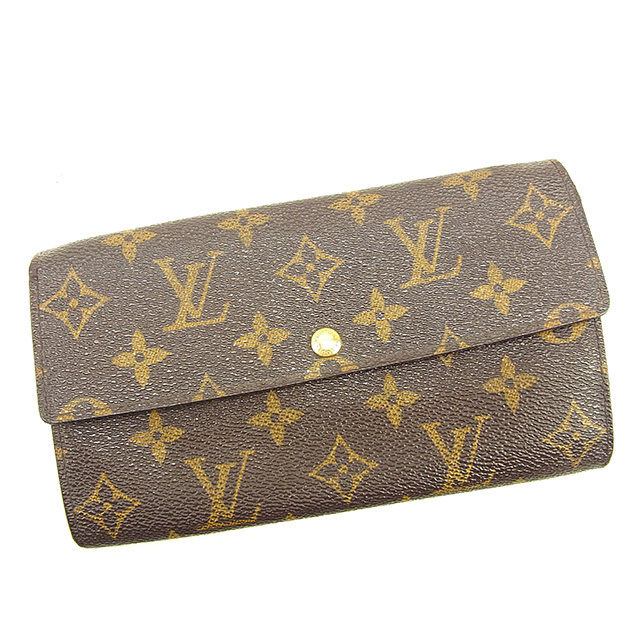 Louis Vuitton Long Purse M61725 Pochette Porto Brown Wallet Case T15812