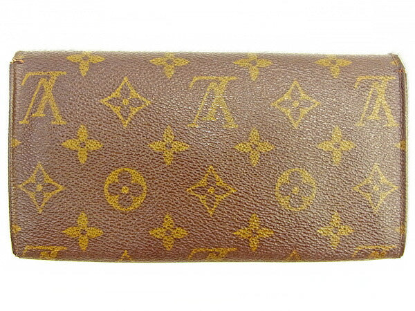 Louis Vuitton Long Purse M61724 PVCx Former Leather Brown Wallet Case