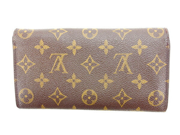 Louis Vuitton Long Purse M61725 Pochette Porto Monogram Canvas Brown Wallet Case T16341