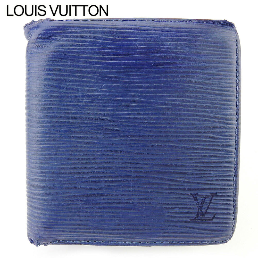 Louis Vuitton Bill Compartment M6331G Porte Billets6Cartes Blue Handbag