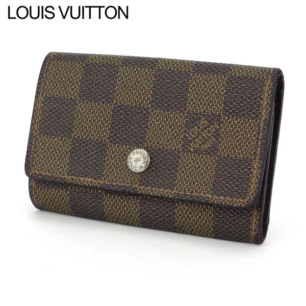 Louis Vuitton Key holder N62630 Multicles6 Brown Beige Gold Key Chain T17158