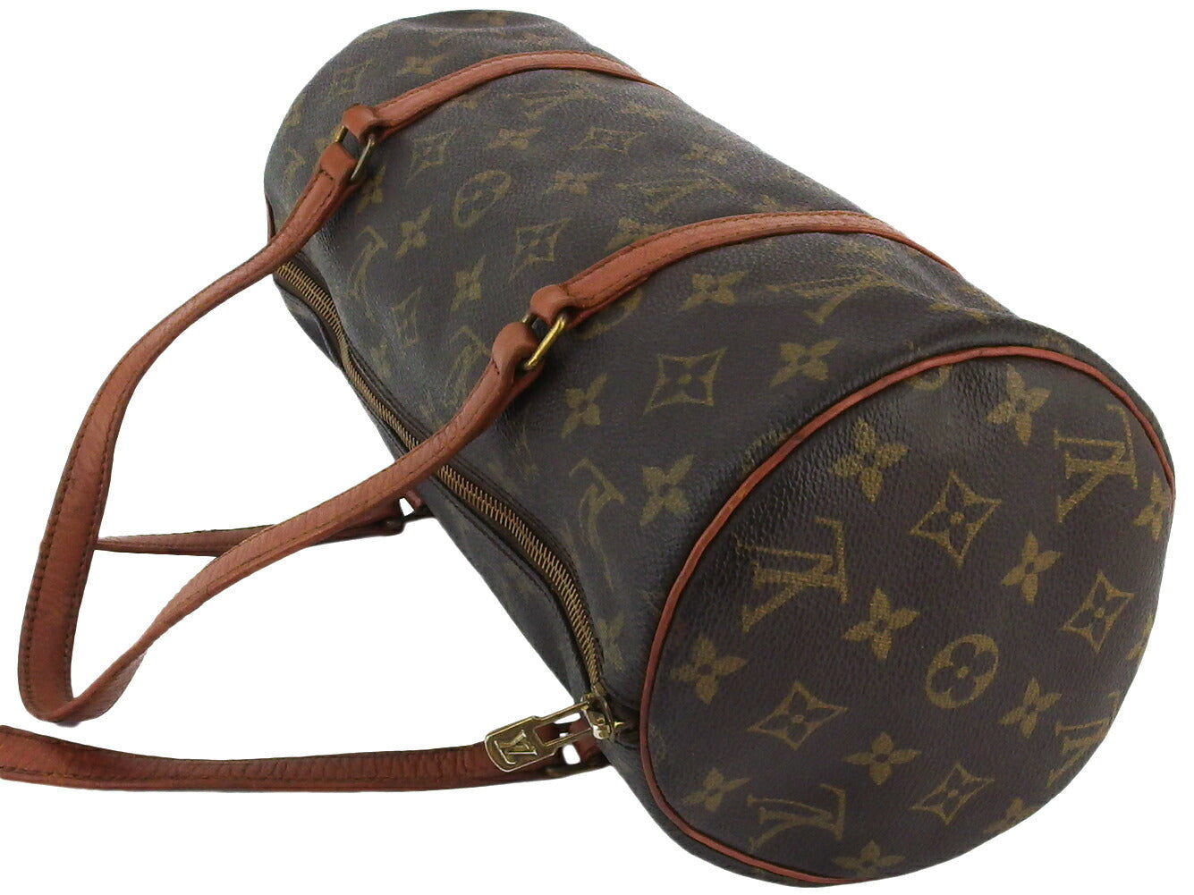 Louis Vuitton M51365 Papillon 30 old Brown Beige Gold Handbag