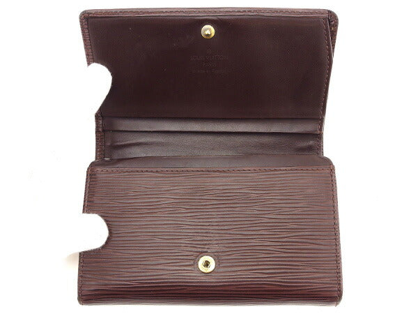 Louis Vuitton Long Purse M6350D mocha Portonebi Brown Wallet Case