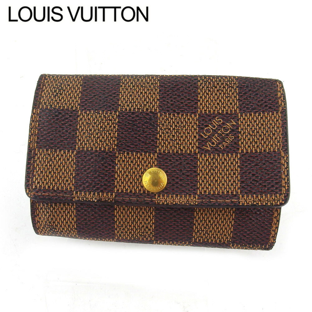 Louis Vuitton Key holder N62630 Multicles6 Brown Beige Gold Key Chain T17817