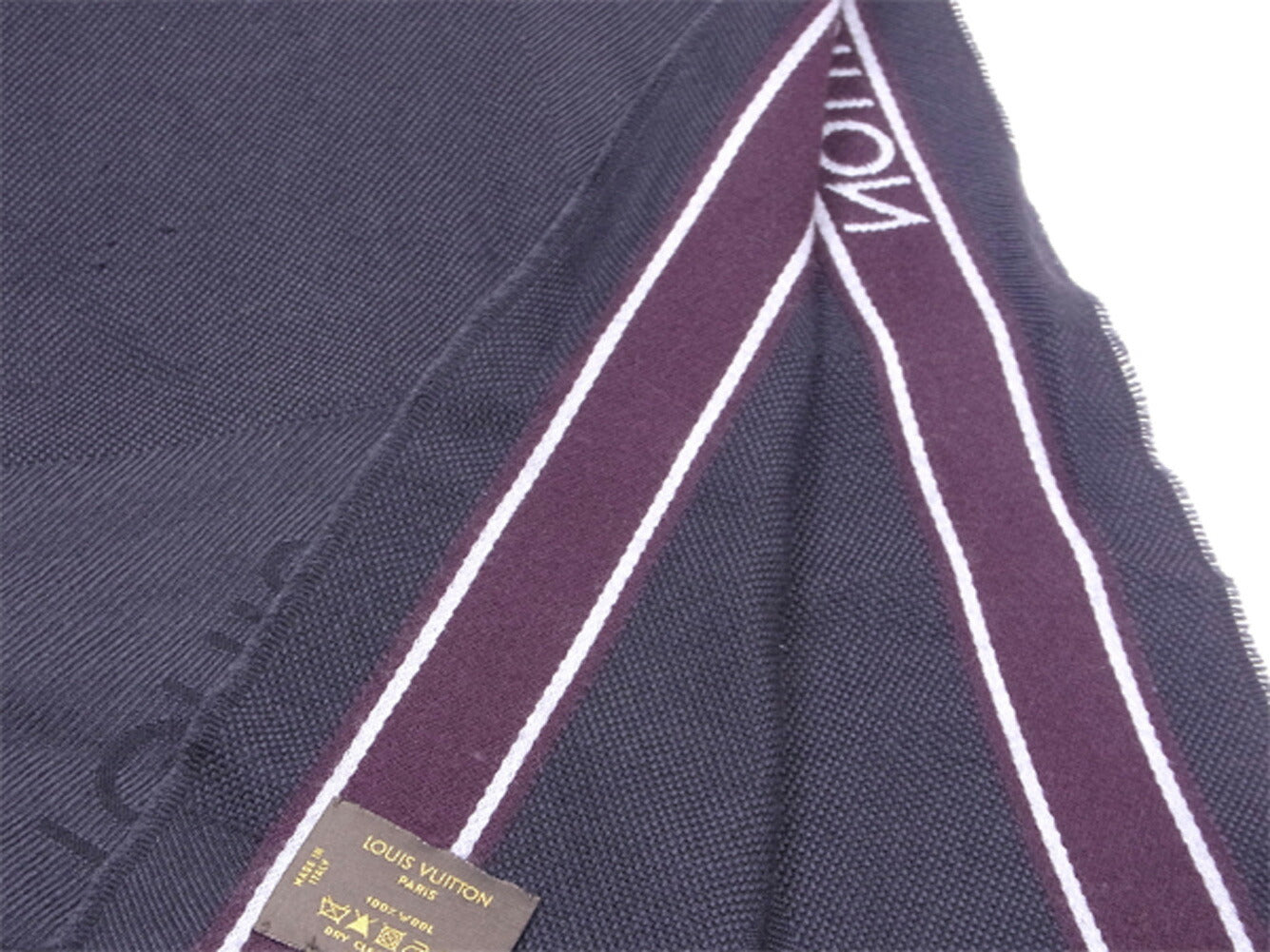 Louis Vuitton Scarf Black Gray