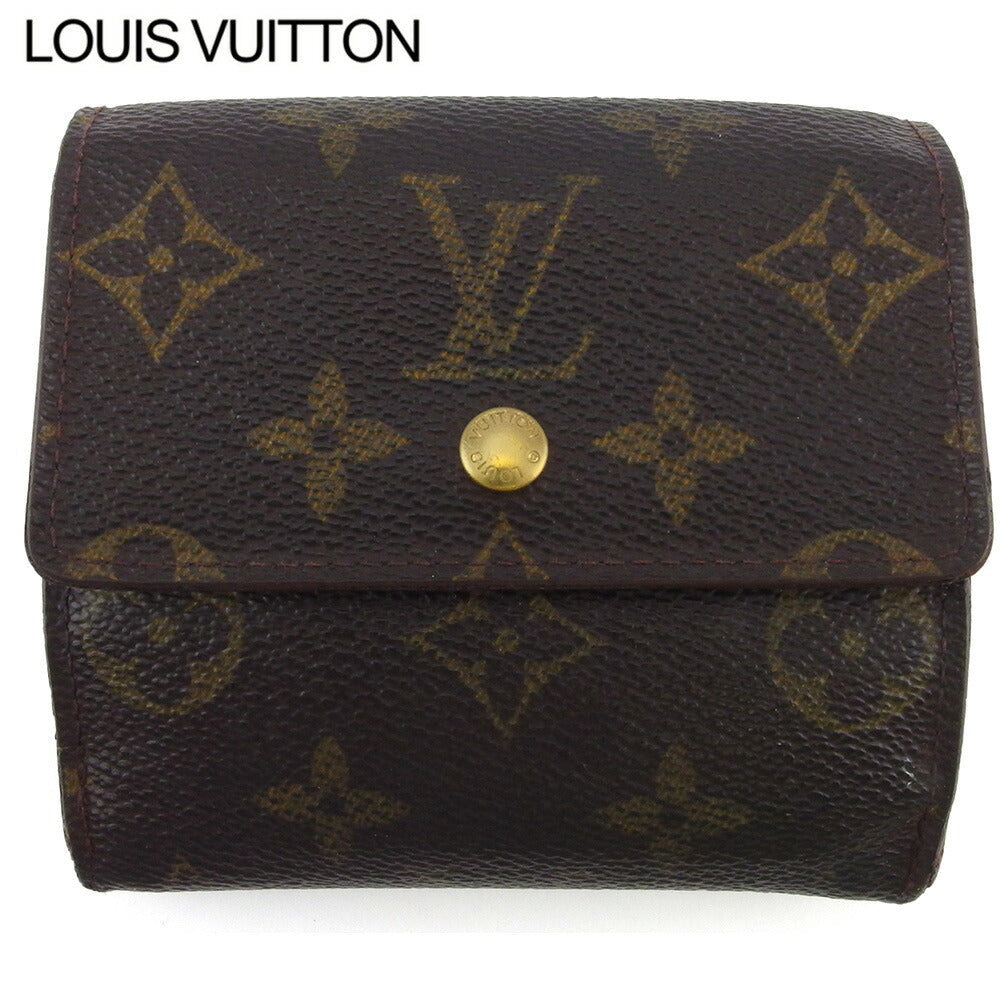Louis Vuitton Bifold M61652 Porte Monnaie Billets Brown Beige Gold Wallet Case T18039