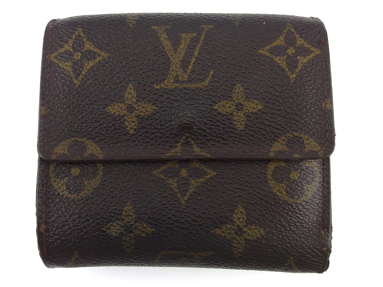 Louis Vuitton Bifold M61652 Porte Monnaie Billets Brown Beige Gold Wallet Case T18039