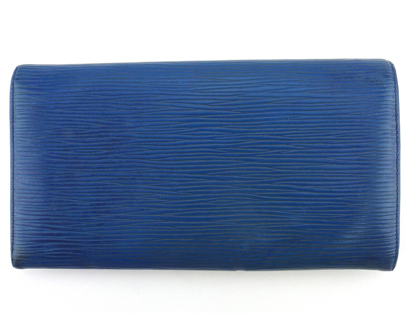 Louis Vuitton Long Purse M63575 Pochette Porto Blue Gold Wallet Case T18179