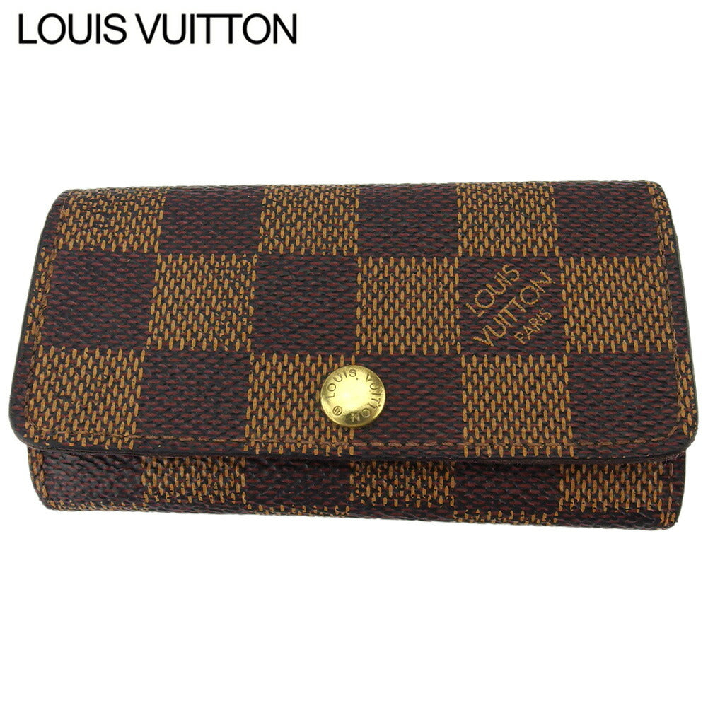 Louis Vuitton Key holder N62631 Multicles4 Brown Beige Gold Key Chain T18405
