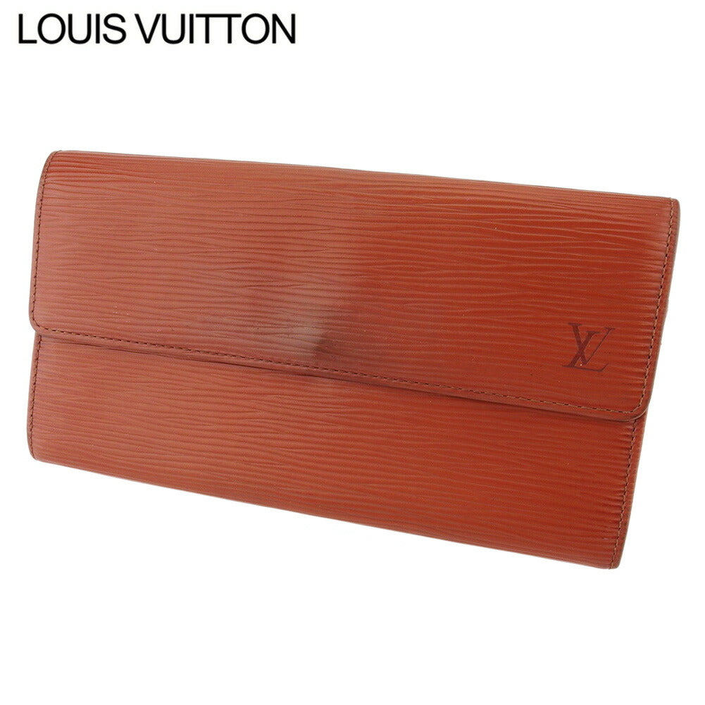 Louis Vuitton Long Purse M63573 Pochette Porto Brown Gold Wallet Case T18418