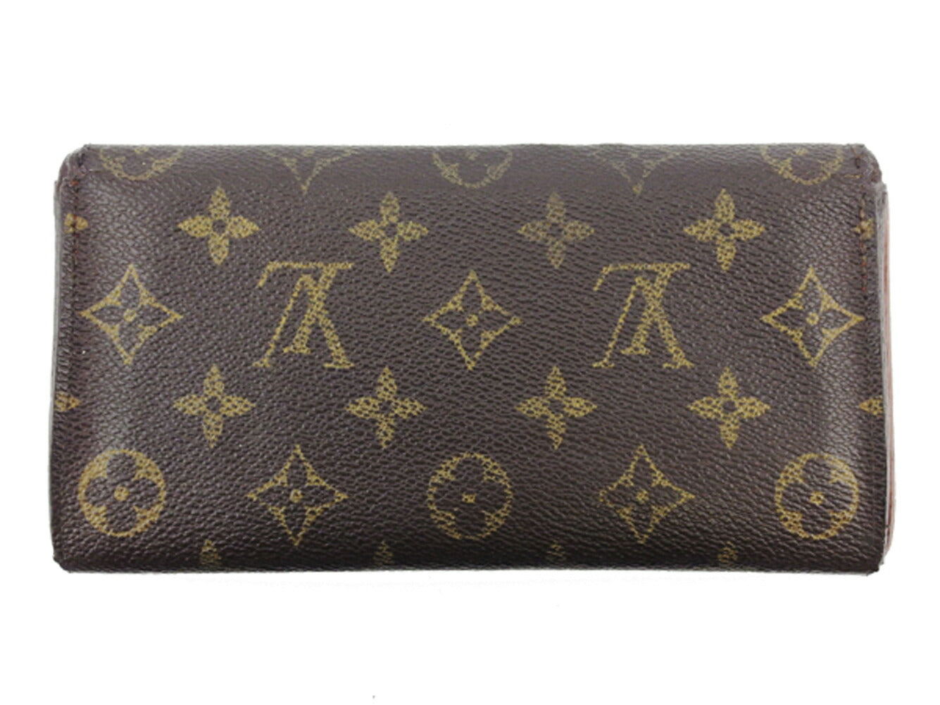 Louis Vuitton Long Purse M61724 Pochette Porto Brown Beige Gold Wallet Case T18968