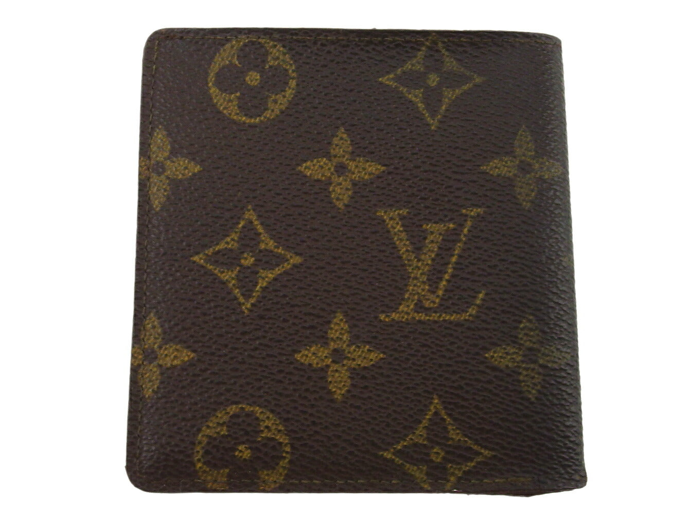 Louis Vuitton Bill Compartment M60905 Porte Billets Brown Beige Blue Handbag