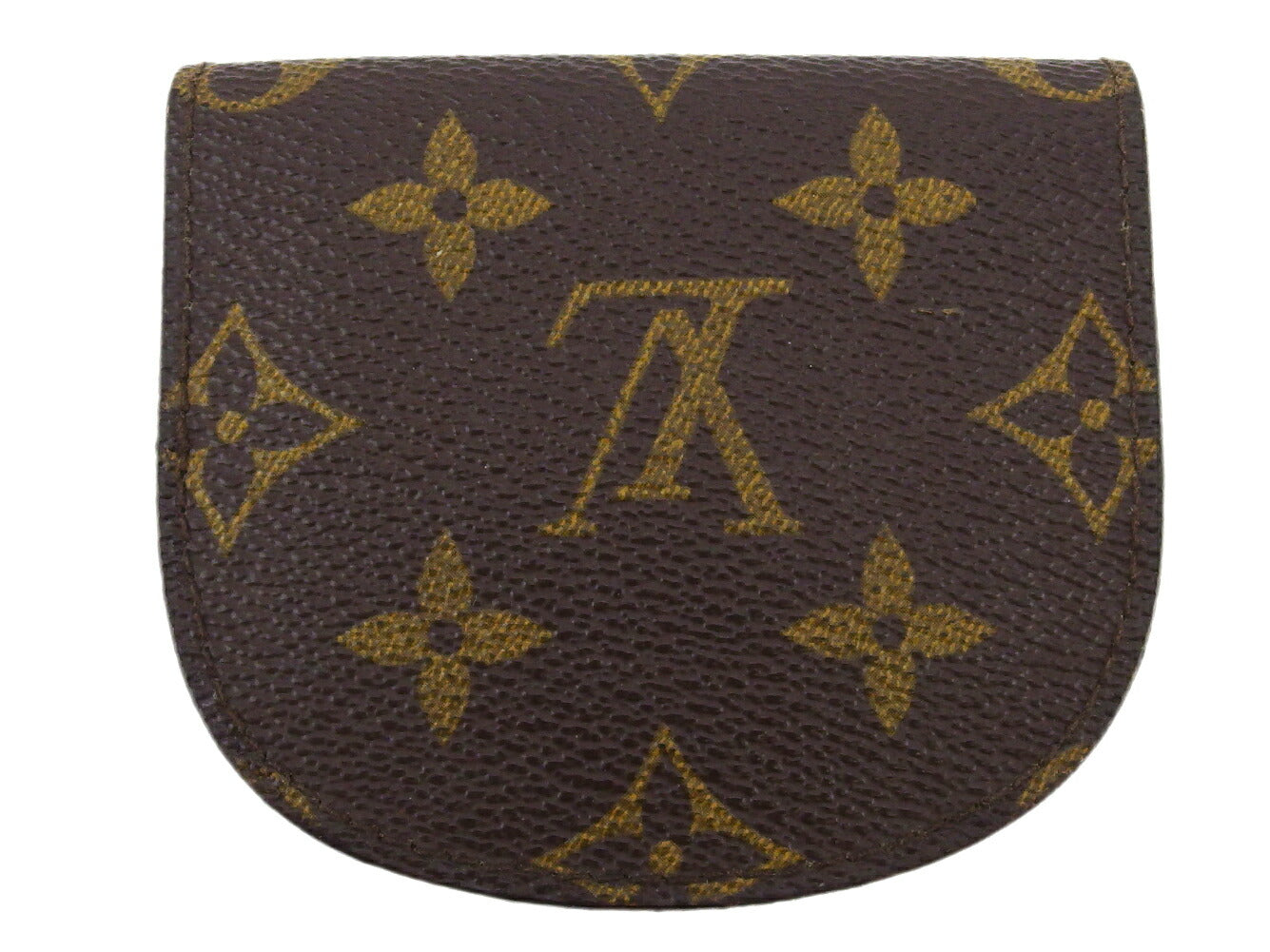 Louis Vuitton Coin M61970 Porto Moneg Monogram Leather Canvas Brown Handbag