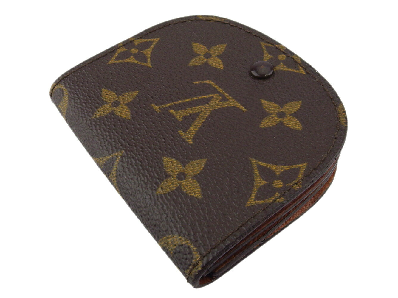 Louis Vuitton Coin M61970 Porto Moneg Monogram Leather Canvas Brown Handbag