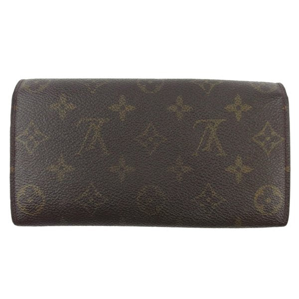 Louis Vuitton Long Purse M61725 Pochette Porto Brown Beige Gold Wallet Case T19245
