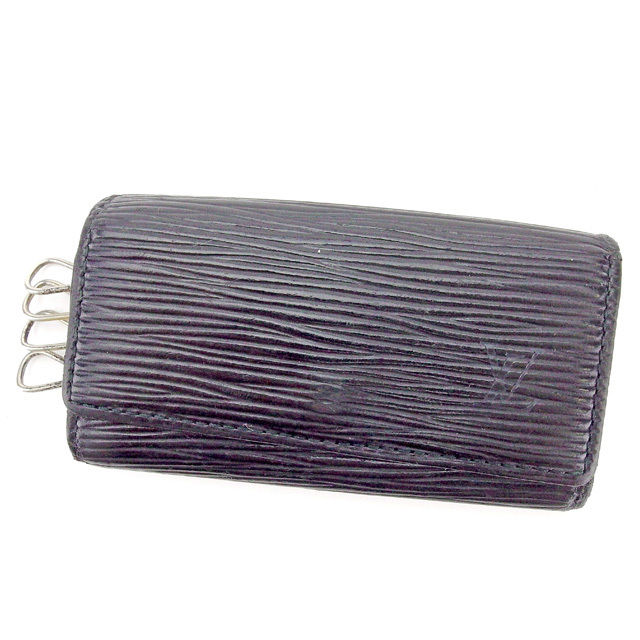Louis Vuitton Key holder M63822 Noir Black Key Chain T1950