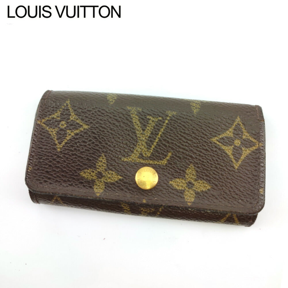 Louis Vuitton Key holder M62631 Multicles4 Brown Beige Gold Key Chain T20103