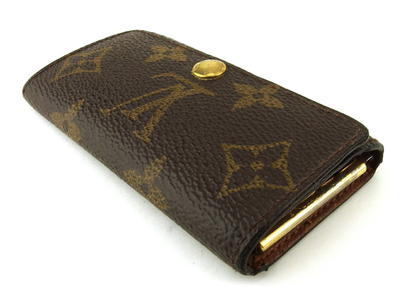 Louis Vuitton Key holder M62631 Multicles4 Brown Beige Gold Key Chain T20310