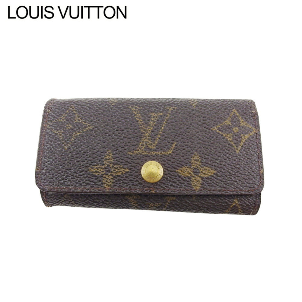Louis Vuitton Key holder M62631 Multicles4 Brown Beige Gold Key Chain T20461