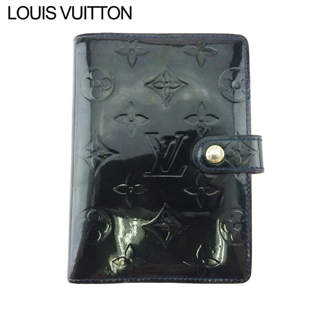 Louis Vuitton Notebook cover R21061 Dark Agenda Leather Patent Green Handbag