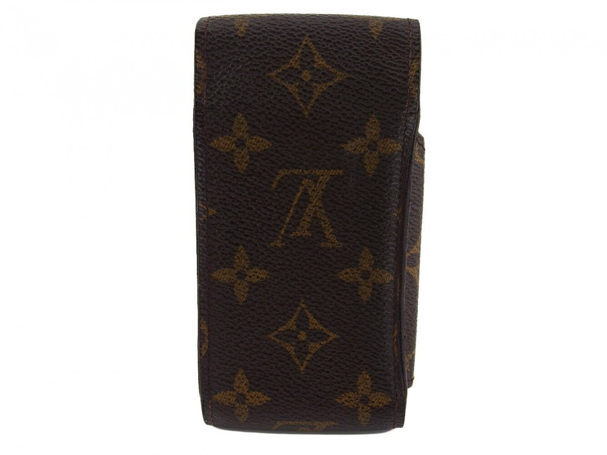 Louis Vuitton Cigarette M63024 Etui cigarette Brown Beige Handbag T20811