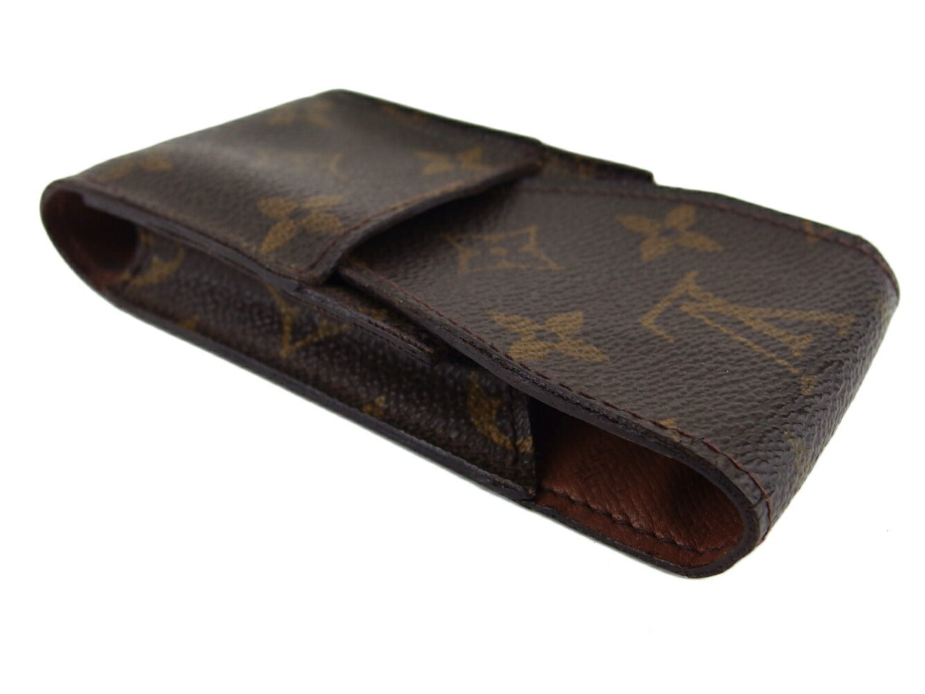 Louis Vuitton Cigarette M63024 Etui cigarette Brown Beige Handbag T20811