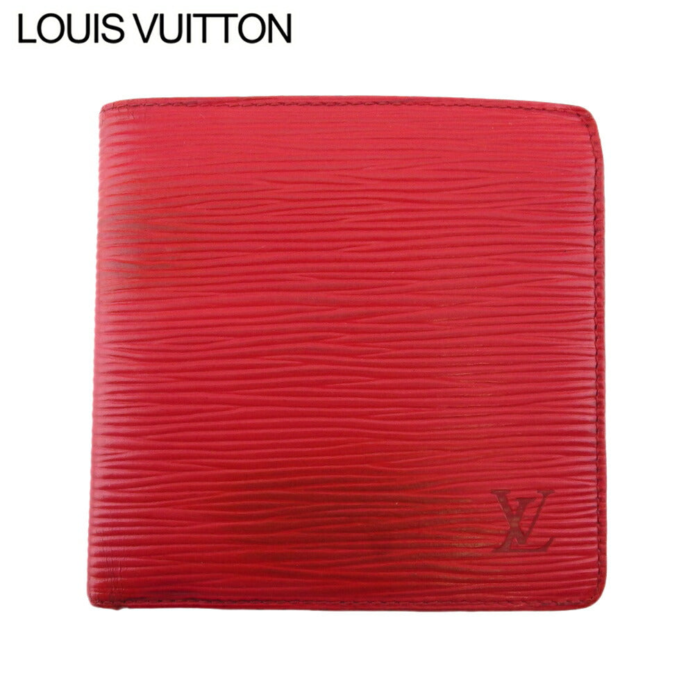Louis Vuitton Bifold M63547 Porte Billets Cartes Red Wallet Case
