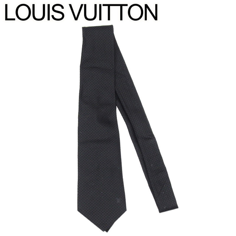Louis Vuitton tie Embroidered mark Black Handbag