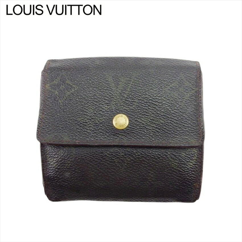 Louis Vuitton Bifold M61652 Porte Monnaie Billets Brown Wallet Case T21127