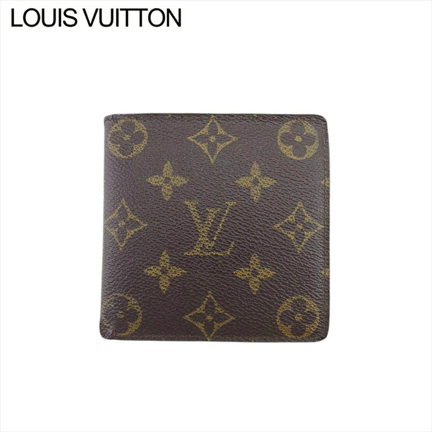 Louis Vuitton Bifold M61665 Porte Billets Cartes Brown Beige Wallet Case T21296