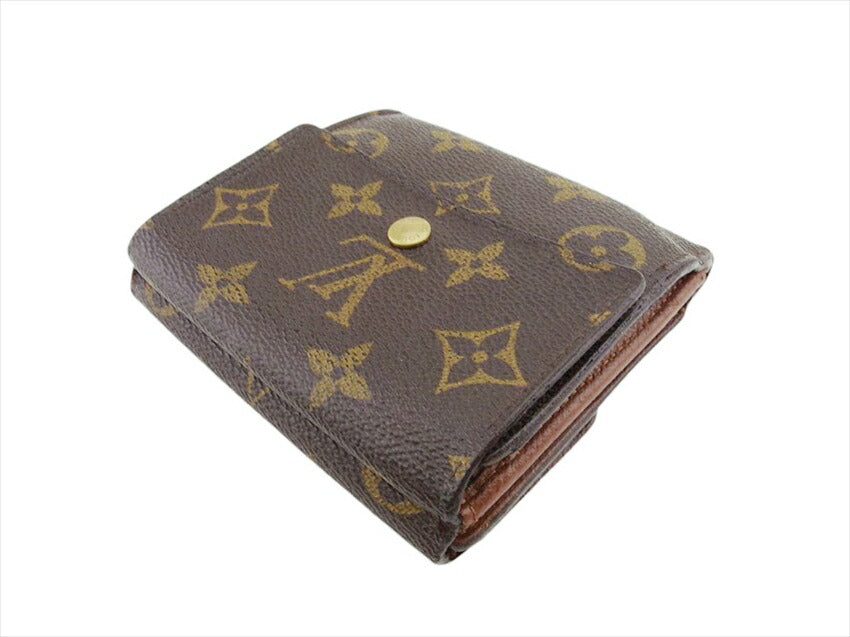 Louis Vuitton Bifold M61652 Porte Monnaie Billets Brown Beige Gold Wallet Case T21303