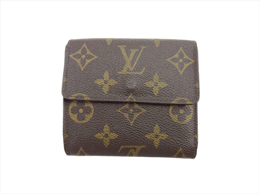Louis Vuitton Bifold M61652 Porte Monnaie Billets Brown Beige Gold Wallet Case T21306