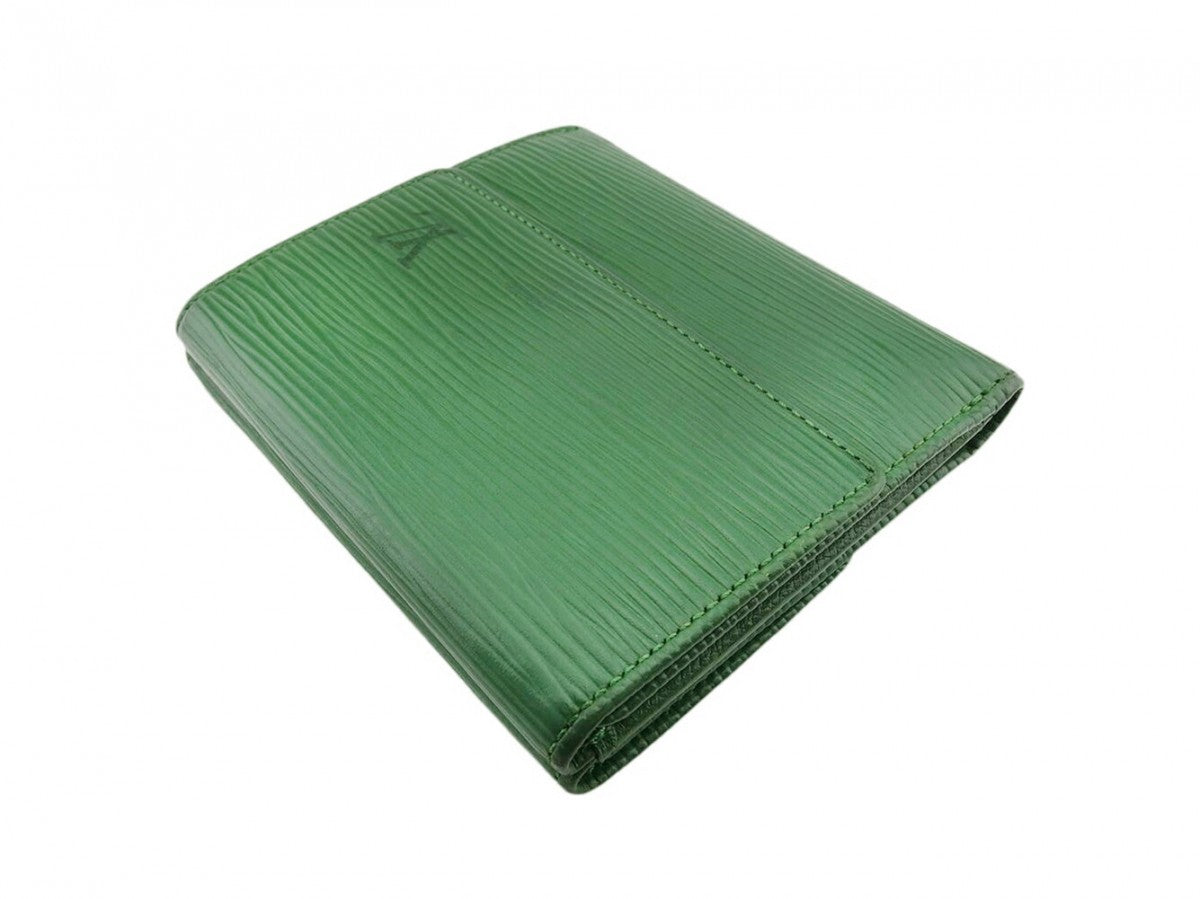 Louis Vuitton Bifold M63484 Borneo Porte Monnaie Green Wallet Case