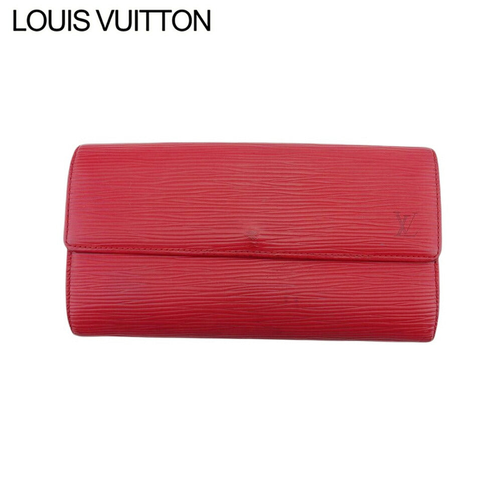 Louis Vuitton Long Purse M63577 Castilian Pochette Red Wallet Case