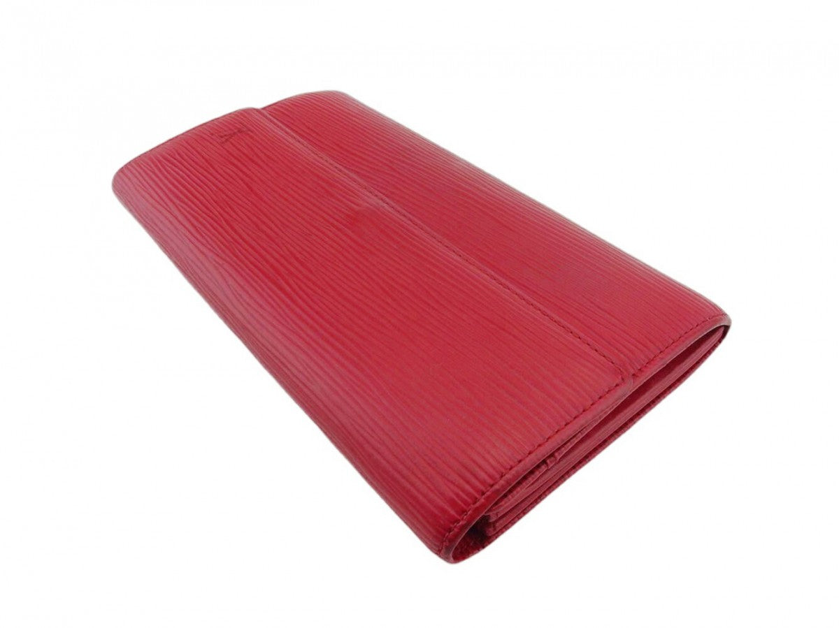 Louis Vuitton Long Purse M63577 Castilian Pochette Red Wallet Case