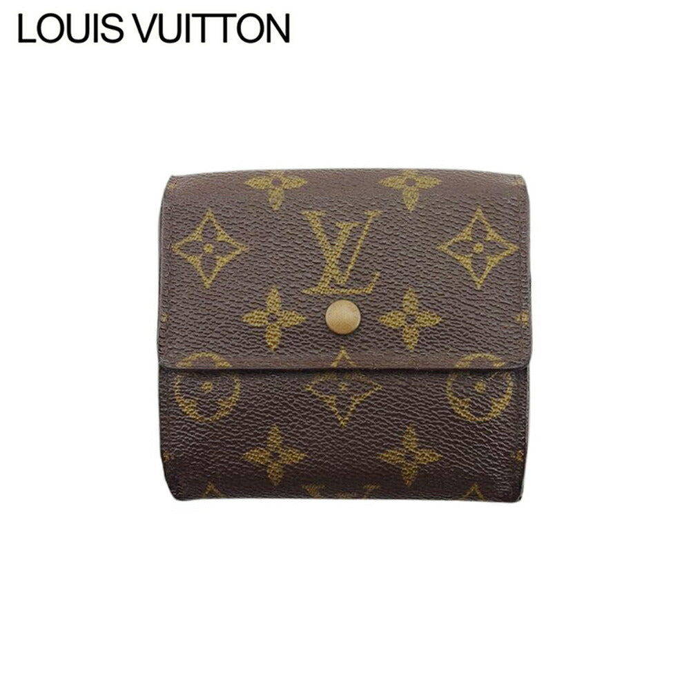 Louis Vuitton Bifold M61652 Porte Monnaie Billets Brown Beige Gold Wallet Case T21422