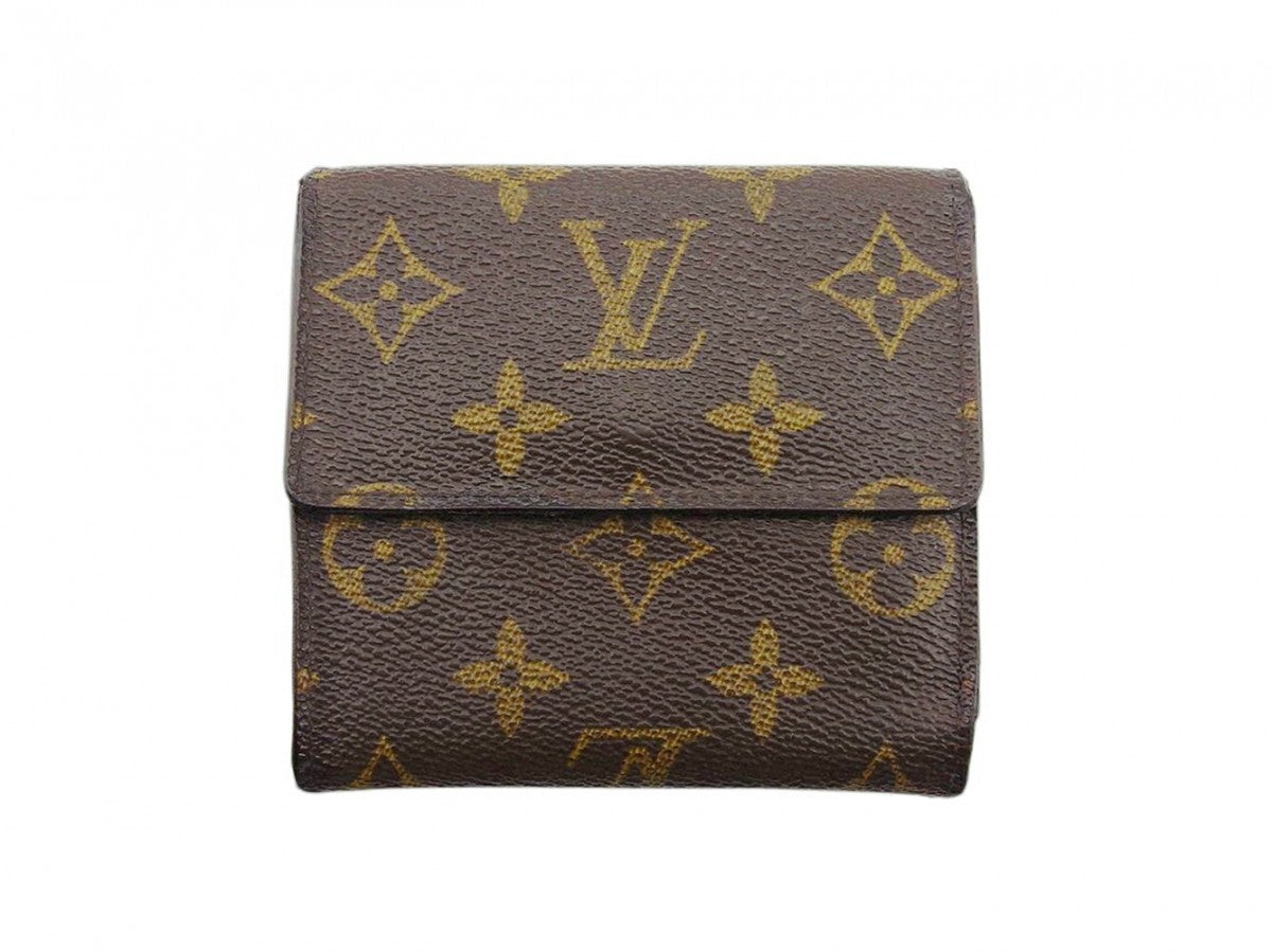 Louis Vuitton Bifold M61652 Porte Monnaie Billets Brown Beige Gold Wallet Case T21422