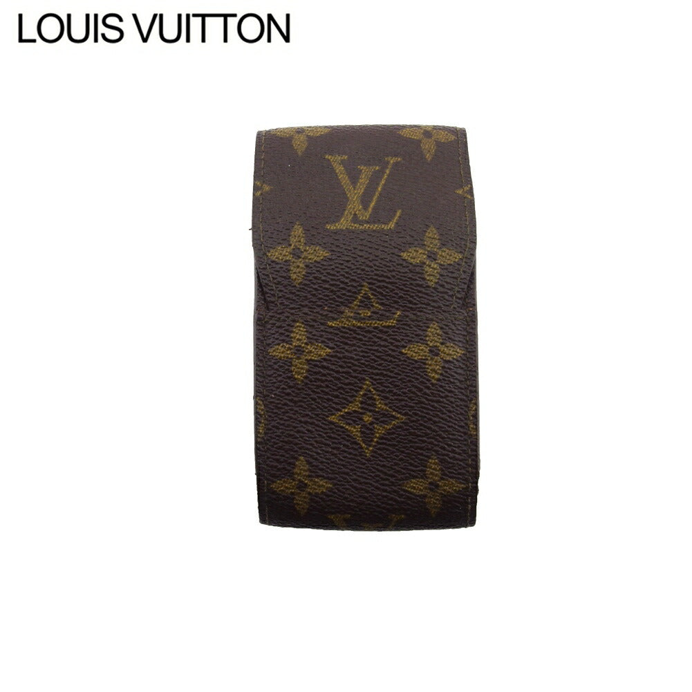 Louis Vuitton Cigarette M63024 Etui cigarette Brown Beige Gold Handbag