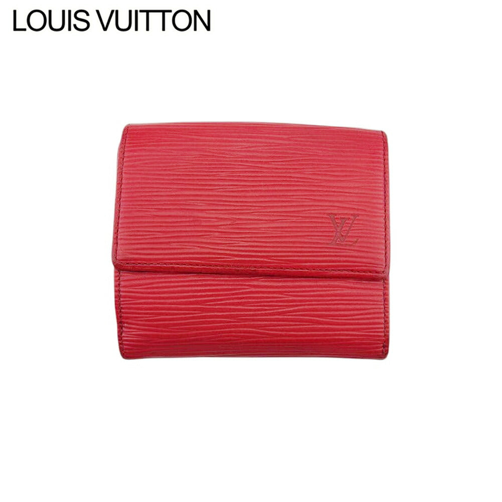 Louis Vuitton Bifold M63487 Porte Monnaie Billets Red Wallet Case T21764