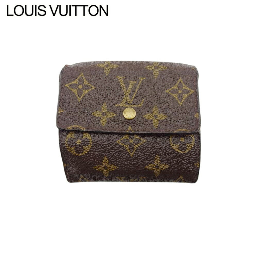 Louis Vuitton Bifold M61652 Porte Monnaie Billets Brown Beige Gold Wallet Case T21789