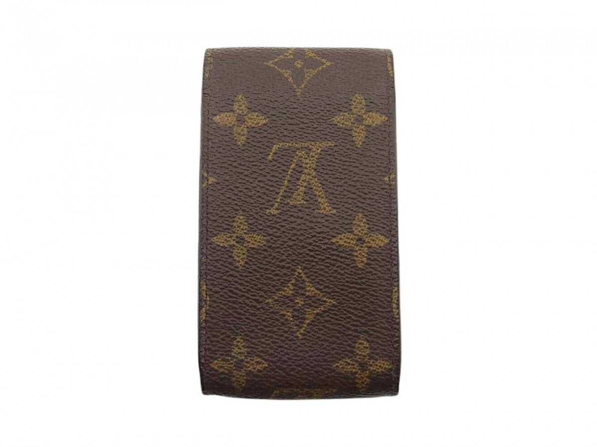 Louis Vuitton Cigarette M63024 Etui cigarette Monogram Canvas Brown Beige Handbag