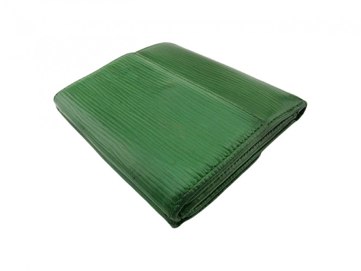 Louis Vuitton Bifold M63484 Porte Monnaie Billets Green Wallet Case