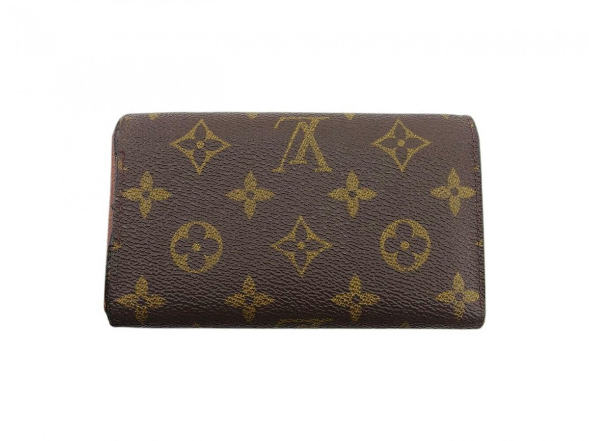 Louis Vuitton Long Purse M61730 Portonebi Tresol Brown Beige Gold Wallet Case T21805