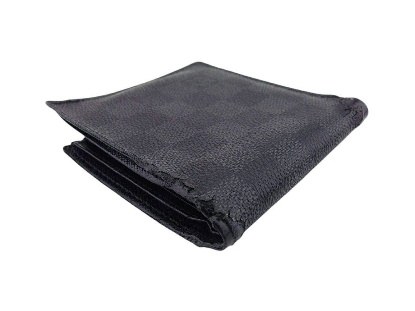 Louis Vuitton Bifold N62664 PortefeuilleMarco Black Grey Wallet Case