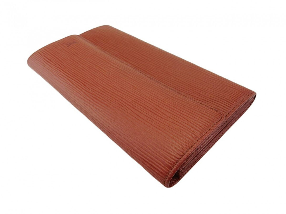 Louis Vuitton Long Purse light Pochette Porto Brown Wallet Case