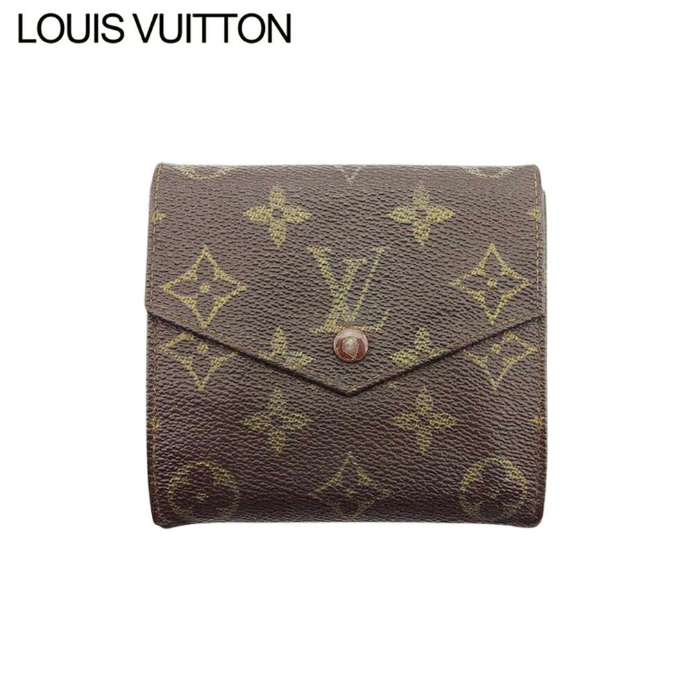 Louis Vuitton Bifold M61660 light Portonebi old Brown Wallet Case